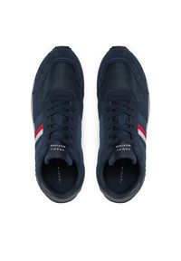 TOMMY HILFIGER - Tommy Hilfiger Sneakersy Runner Evo Mix Ess FM0FM04886 Granatowy. Kolor: niebieski. Materiał: materiał #5