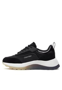 Calvin Klein Sneakersy Runner Lace Up Mesh Mix HW0HW01905 Czarny. Kolor: czarny. Materiał: mesh