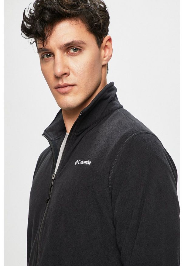 columbia - Columbia - Bluza. Kolor: czarny. Materiał: materiał. Wzór: gładki