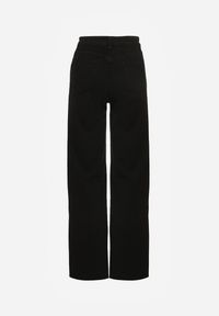 Renee - Czarne Jeansy High Waist z Szeroką Nogawką Riloresa. Okazja: na spacer, na co dzień. Stan: podwyższony. Kolor: czarny. Styl: casual, klasyczny, wizytowy #4