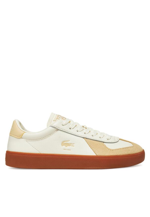 Lacoste Sneakersy Baseshot 7-49SFA0030 Żółty. Kolor: żółty. Materiał: skóra