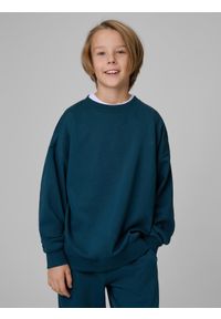 4f - 4F Komplet dresowy chłopięcy - turkusowy 134/140 (8-10 lat). Okazja: na co dzień, na uczelnię, do domu. Typ kołnierza: bez kaptura. Kolor: turkusowy. Materiał: dresówka. Sezon: lato. Styl: casual #2