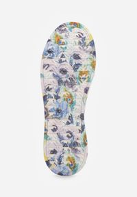 Born2be - Białe Sneakersy ze Skóry Naturalnej z Perforacją i Motywem Piór Riosinda. Okazja: na co dzień, do pracy. Kolor: biały. Materiał: skóra #4