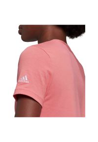 Adidas - Koszulka damska adidas Essentials Slim Logo GV4041. Materiał: dzianina, bawełna, dresówka. Długość rękawa: krótki rękaw. Długość: krótkie. Wzór: gładki #4