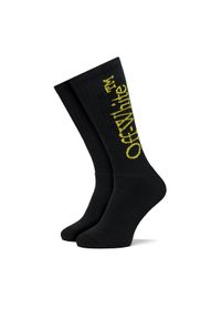 OFF-WHITE - Off-White Skarpety długie OMRA075S23KNI0011018 Czarny. Kolor: czarny. Materiał: materiał, bawełna