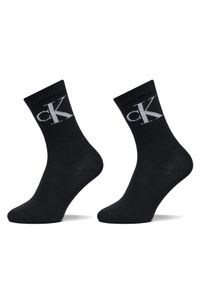 Calvin Klein Jeans Skarpety długie 701228811 Czarny. Kolor: czarny. Materiał: materiał, bawełna