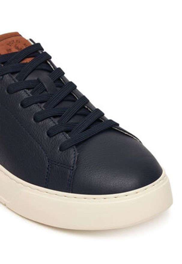 Polo Ralph Lauren Sneakersy 809P07170002 Granatowy. Kolor: niebieski. Materiał: skóra