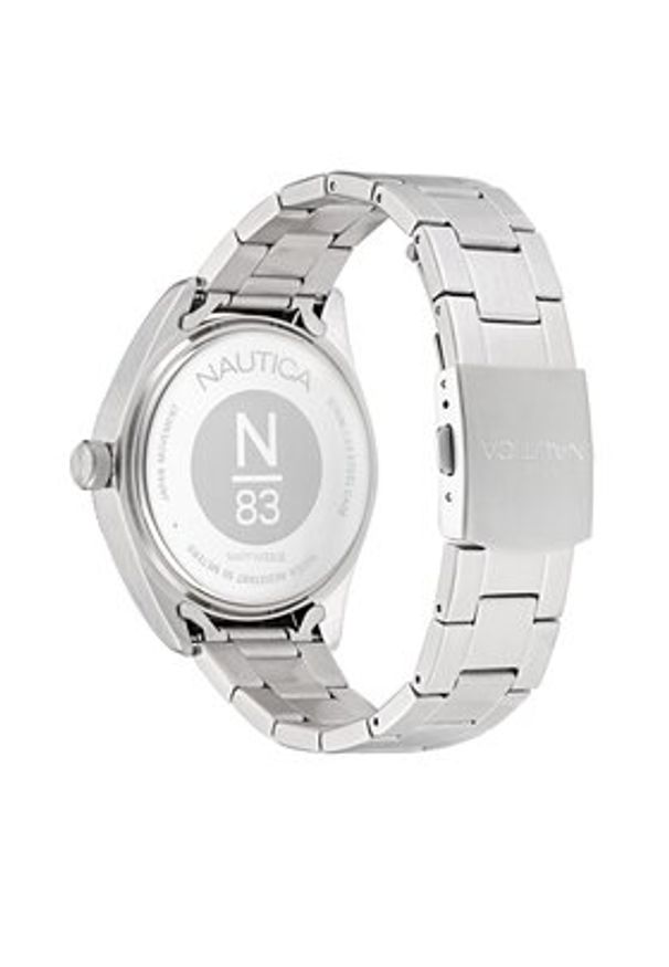 Nautica Zegarek NAPFWS306 Srebrny. Kolor: srebrny