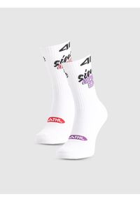 4f - 4F Skarpety casual za kostkę (2-pack) damskie - multikolor 39-42. Kolor: wielokolorowy. Materiał: włókno, materiał, bawełna
