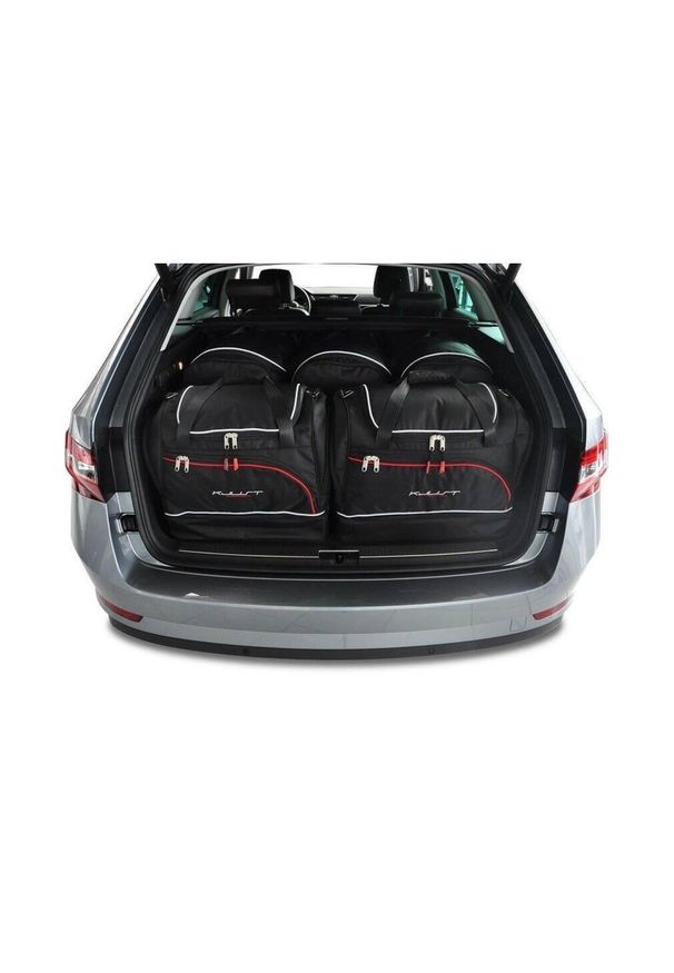 KJUST - Torby Do Bagażnika Skoda Superb Kombi 2015-2023 5Szt Kjust. Kolor: czarny. Styl: sportowy