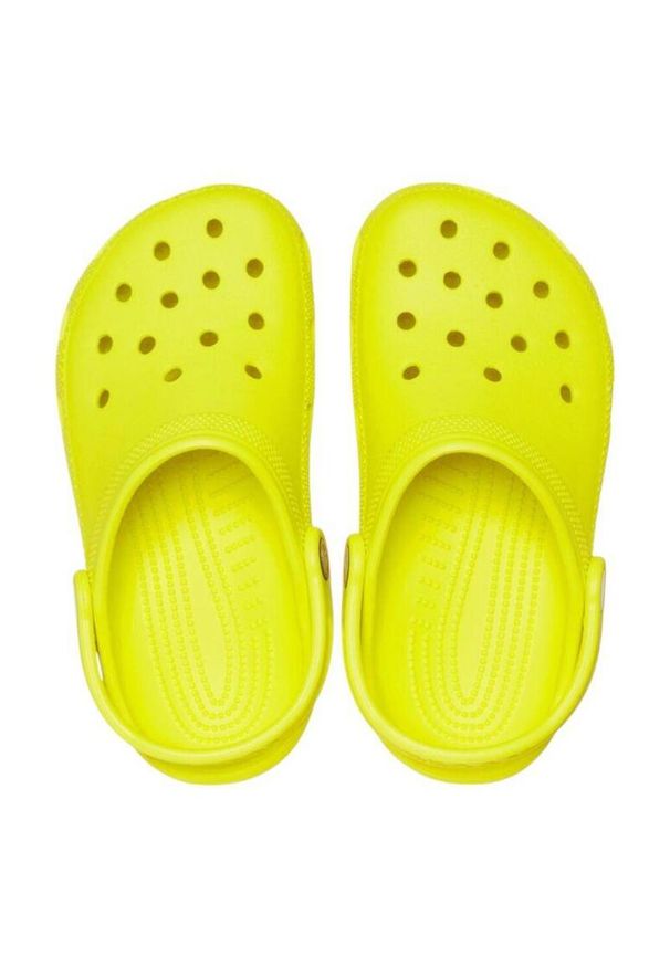 Sandales Crocs CLASSIC CLOG vert Crocs. Kolor: żółty. Materiał: materiał, syntetyk. Styl: sportowy