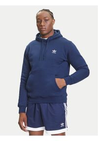 Adidas - adidas Bluza Trefoil Essentials IY4929 Granatowy Regular Fit. Kolor: niebieski. Materiał: bawełna #1
