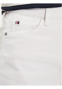 TOMMY HILFIGER - Tommy Hilfiger Spódnica jeansowa WW0WW41341 Biały Regular Fit. Kolor: biały. Materiał: bawełna #5