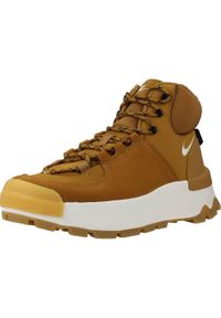 Tenisówki Nike Model City Boot Women Kolor żółty. Kolor: żółty. Materiał: syntetyk, tkanina, skóra, materiał