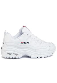 skechers - Buty na co dzień damskie SKECHERS ENERGY TIMELLESS skóra. Okazja: na co dzień. Kolor: biały. Materiał: skóra. Model: Skechers Sport. Sport: turystyka piesza