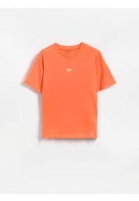 Reserved - Bawełniany t-shirt - czerwony. Kolor: czerwony. Materiał: bawełna