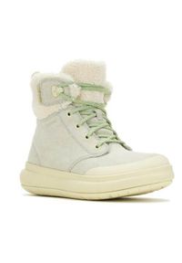 Buty do chodzenia damskie Merrell J007062. Wysokość cholewki: za kostkę. Zapięcie: sznurówki. Kolor: zielony. Materiał: guma, skóra, wełna, materiał, syntetyk. Szerokość cholewki: normalna. Sport: turystyka piesza