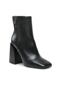 Pinko - PINKO Botki Tea Tronchetto PE 23 BLKS1 100664 A0N9 Czarny. Kolor: czarny. Materiał: skóra