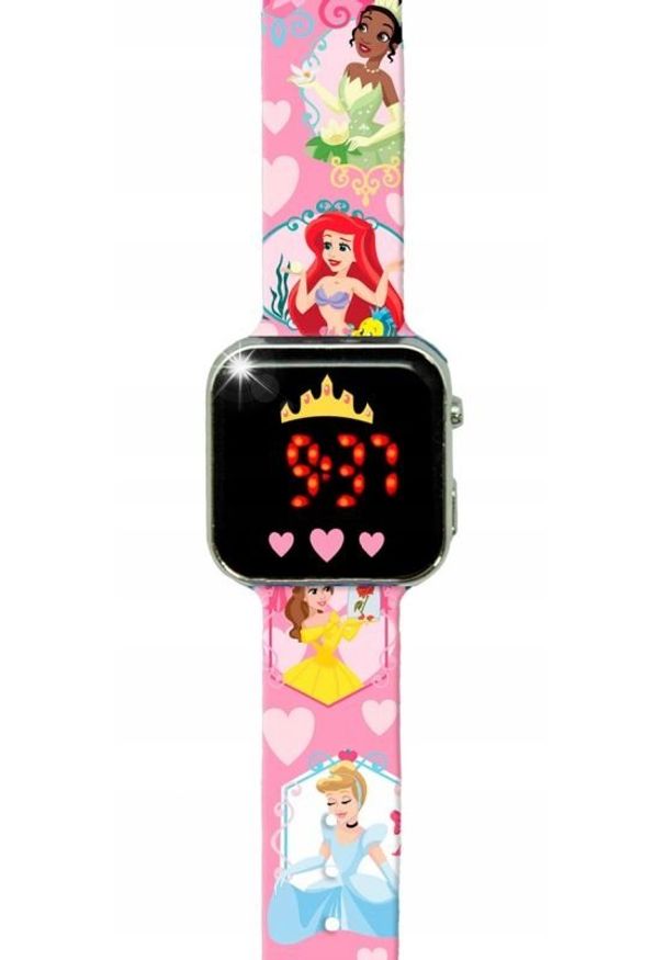 Euroswan Cyfrowy Zegarek na Rękę Dziecięcy dla Dziecka Princess Księżniczki Disney. Rodzaj zegarka: cyfrowe