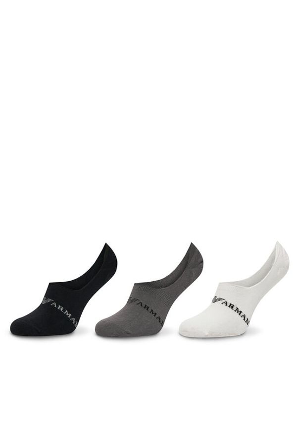 Emporio Armani Underwear Zestaw 3 par stopek męskich 306227 4F254 02910 Kolorowy. Materiał: materiał, bawełna. Wzór: kolorowy