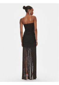 ROTATE Sukienka wieczorowa Sequin Fringe 111784100 Czarny Slim Fit. Kolor: czarny. Materiał: syntetyk. Styl: wizytowy #6