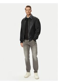 BOSS Kurtka skórzana Josual 50568175 Czarny Regular Fit. Kolor: czarny. Materiał: skóra #4