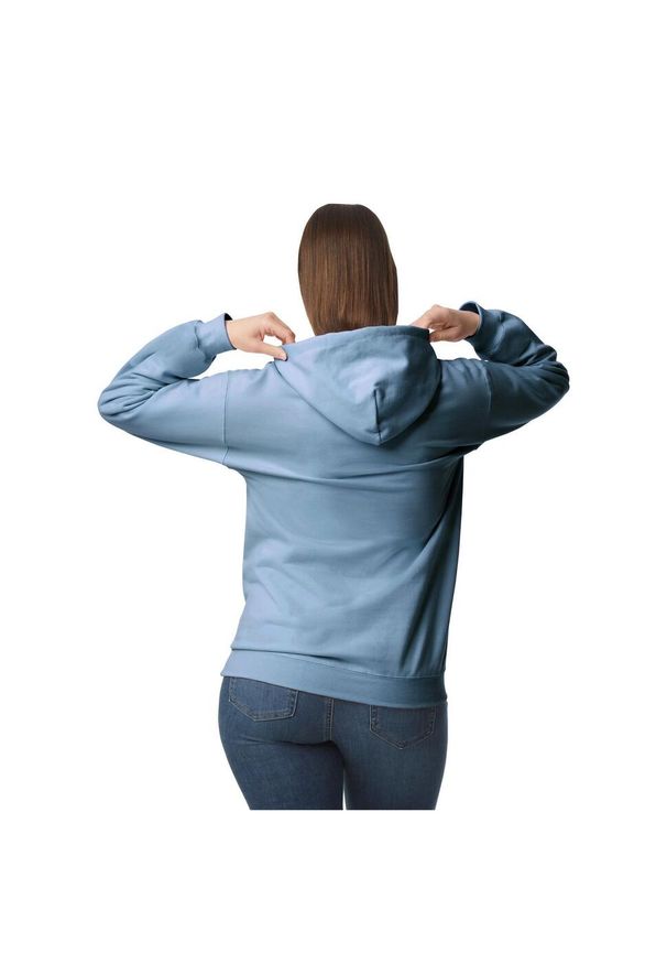 GILDAN - Bluza Z Kapturem Dla Dorosłych Unisex Softstyle Fleece Midweight. Typ kołnierza: kaptur. Kolor: szary, niebieski, wielokolorowy. Materiał: poliester, bawełna