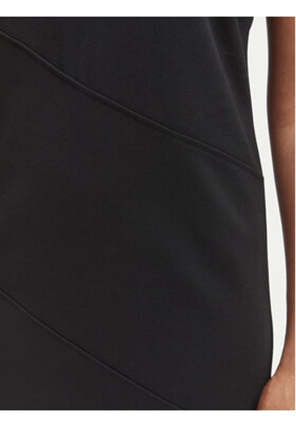 Calvin Klein Sukienka codzienna LV044F215G Czarny Regular Fit. Okazja: na co dzień. Kolor: czarny. Materiał: syntetyk. Typ sukienki: proste. Styl: casual