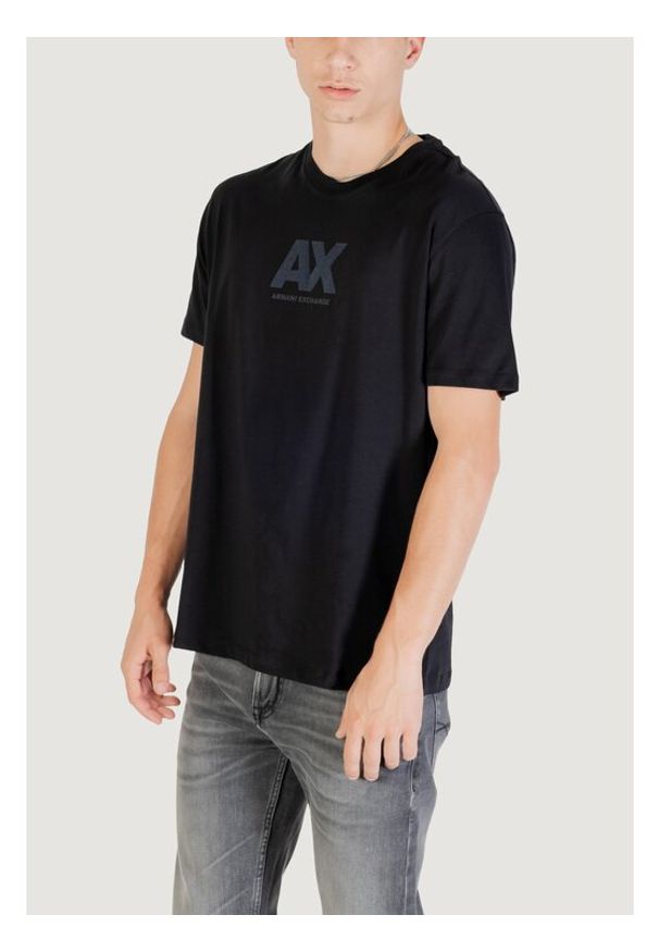 Armani Exchange T-Shirt XM001403 AF16432 UC001 Czarny Regular Fit. Kolor: czarny. Materiał: bawełna