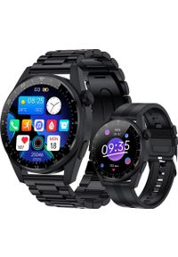 Smartwatch Rubicon RNCE78 Czarna bransoleta + czarny pasek. Rodzaj zegarka: smartwatch. Kolor: czarny