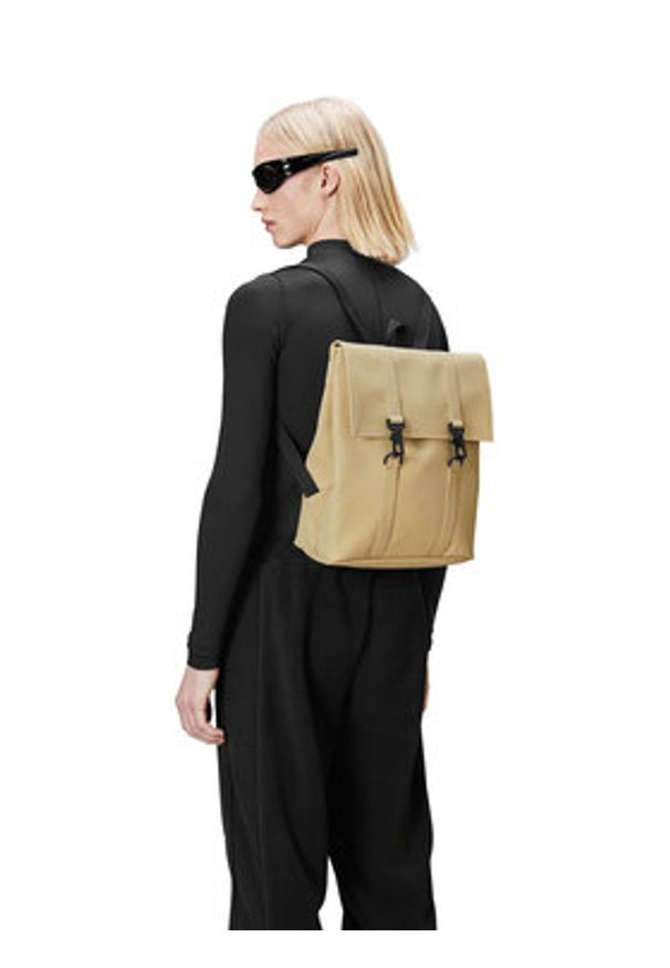 Rains Plecak MSN Bag Mini W3 13310 Beżowy. Kolor: beżowy. Materiał: materiał