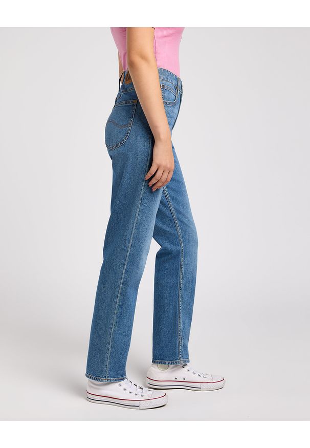 Lee - LEE DAMSKIE SPODNIE JEANSOWE CAROL HIT OF BLUE 112350789