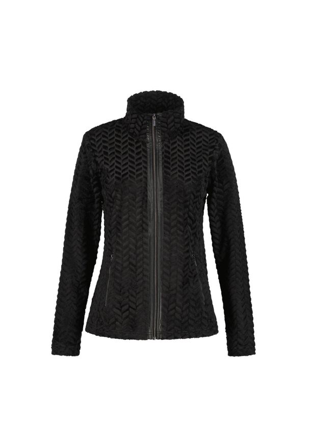 LUHTA - Sweter Damski Luhta Halmeniemi. Typ kołnierza: polo. Kolor: czarny. Sezon: zima. Sport: narciarstwo