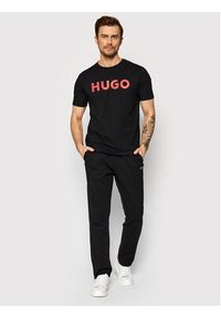 Hugo T-Shirt Dulivio 50467556 Czarny Regular Fit. Kolor: czarny. Materiał: bawełna #5