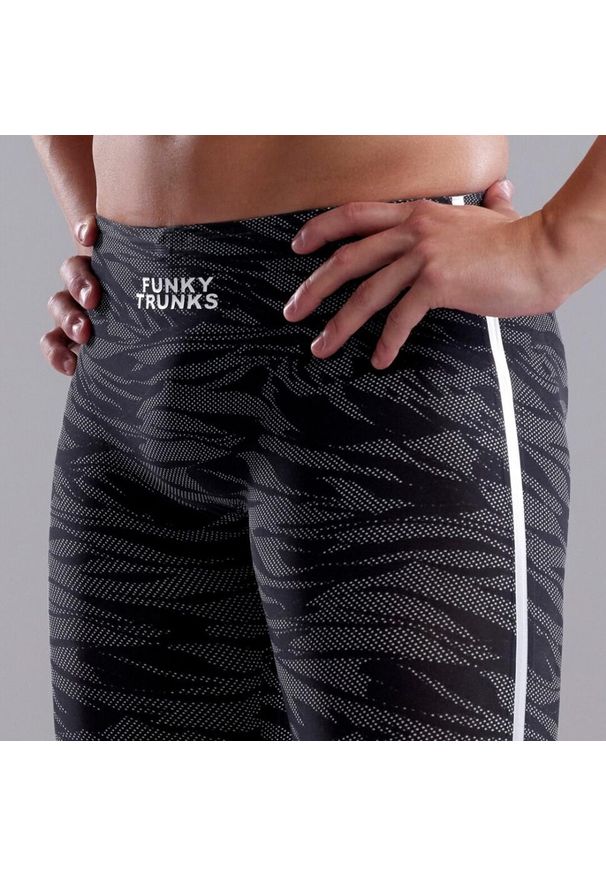 FUNKY TRUNKS - Strój startowy męski wyścigowy do pływania Funky Trunks Jammer. Kolor: czarny