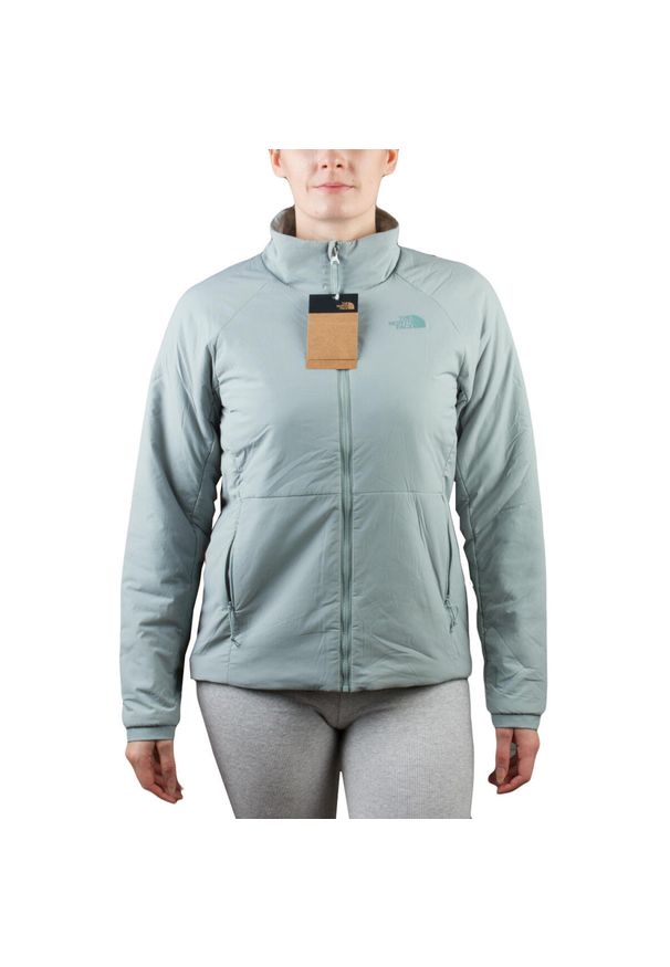 Kurtka turystyczna damska The North Face W Ventrix przejściowa. Kolor: niebieski. Materiał: elastan, nylon. Sport: turystyka piesza