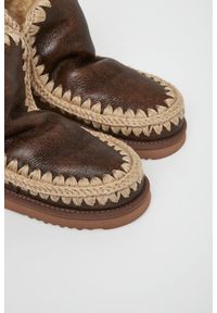 Mou - Śniegowce damskie skórzane MOU. Materiał: skóra #3