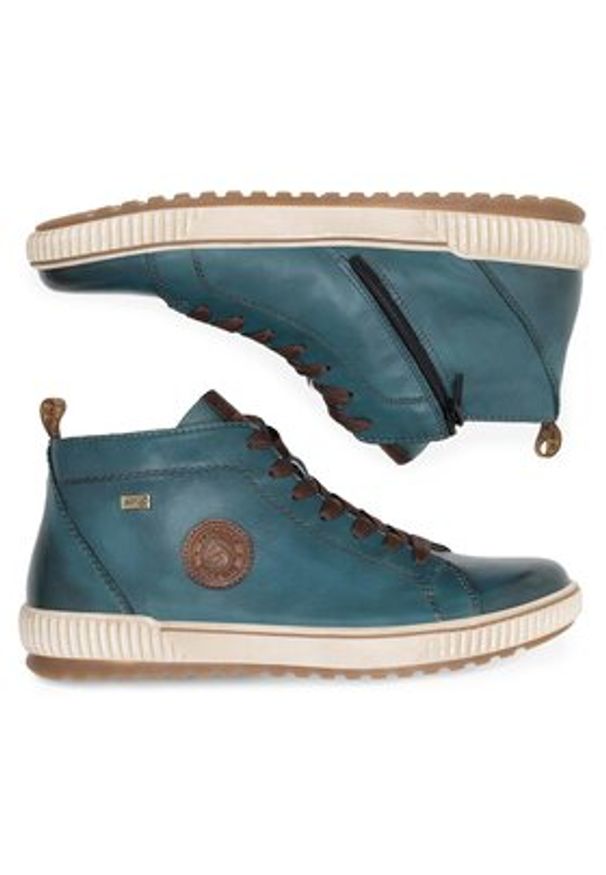 Remonte Sneakersy D0771-12 Niebieski. Kolor: niebieski. Materiał: skóra