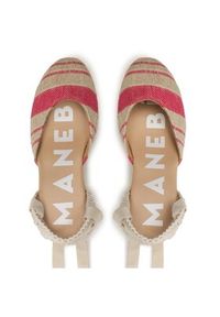 Manebi Espadryle Wedge Espadrilles G 4.5 Wv Beżowy. Kolor: beżowy. Materiał: materiał