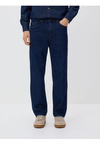 Reserved - Jeansy straight fit - granatowy. Kolor: niebieski #1