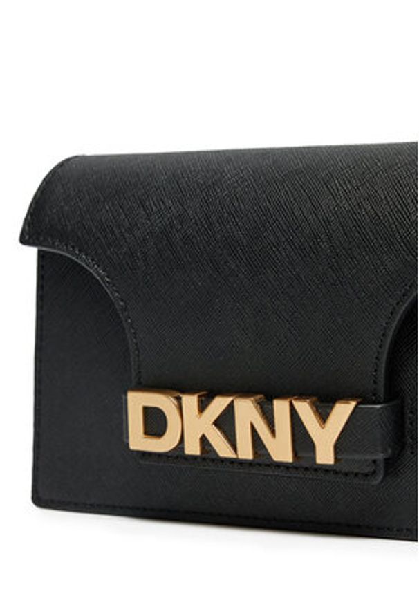 DKNY Torebka Avril R435OG58 Czarny. Kolor: czarny. Materiał: skórzane