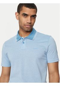 BOSS - Boss Polo Peoxfordnew 50507814 Niebieski Relaxed Fit. Typ kołnierza: polo. Kolor: niebieski. Materiał: bawełna #3