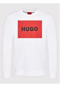 Hugo Bluza Duragol222 50467944 Biały Regular Fit. Kolor: biały. Materiał: bawełna