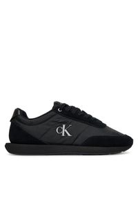 Calvin Klein Sneakersy Retro Runner Ess Mix Mat YM0YM01361 Czarny. Kolor: czarny. Materiał: materiał