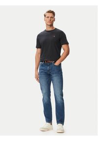 Beverly Hills Polo Club T-Shirt P-SS26M-TS450030BLU Granatowy Regular Fit. Typ kołnierza: polo. Kolor: niebieski. Materiał: bawełna #2