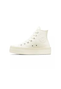 Buty Dorosły Converse Chuck Taylor All Star Modern Lift Hi beżowy. Kolor: biały. Materiał: tkanina. Obcas: na platformie. Model: Converse All Star