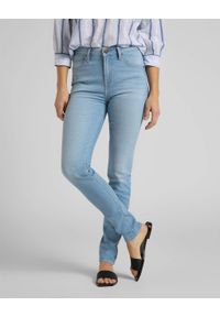 Lee - LEE SCARLETT HIGH DAMSKIE SPODNIE JEANSOWE JEANSY BLEACHED AZUR L626PQXL 112114313