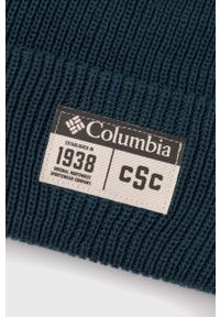 columbia - Columbia czapka Lost Lager II Beanie kolor turkusowy 1975921. Kolor: turkusowy. Materiał: włókno, prążkowany #3