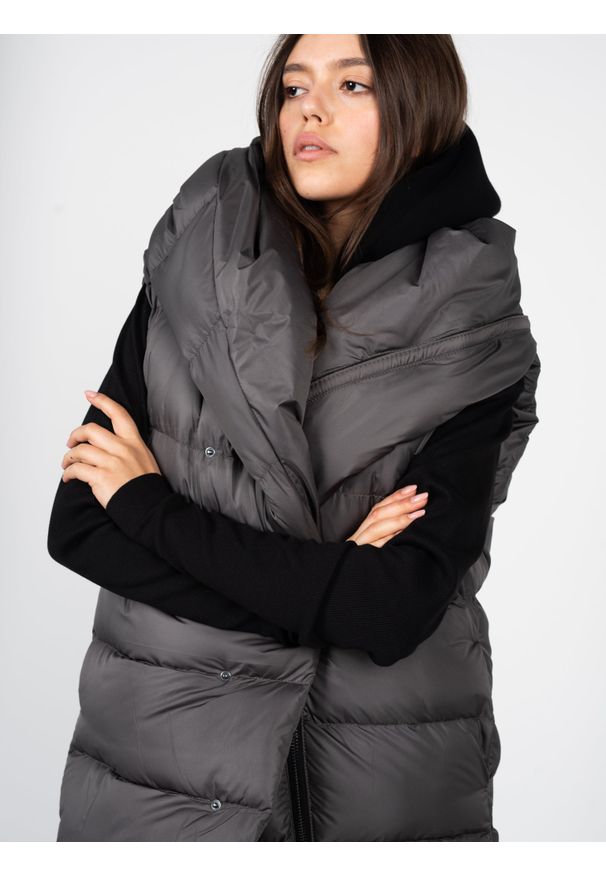 La Haine Inside Us Bezrękawnik "Down Vest Unisex" | LM250 | Mężczyzna | Szary. Okazja: na co dzień. Kolor: szary. Materiał: poliamid. Długość rękawa: bez rękawów. Długość: długie. Wzór: jednolity. Styl: casual, sportowy, klasyczny