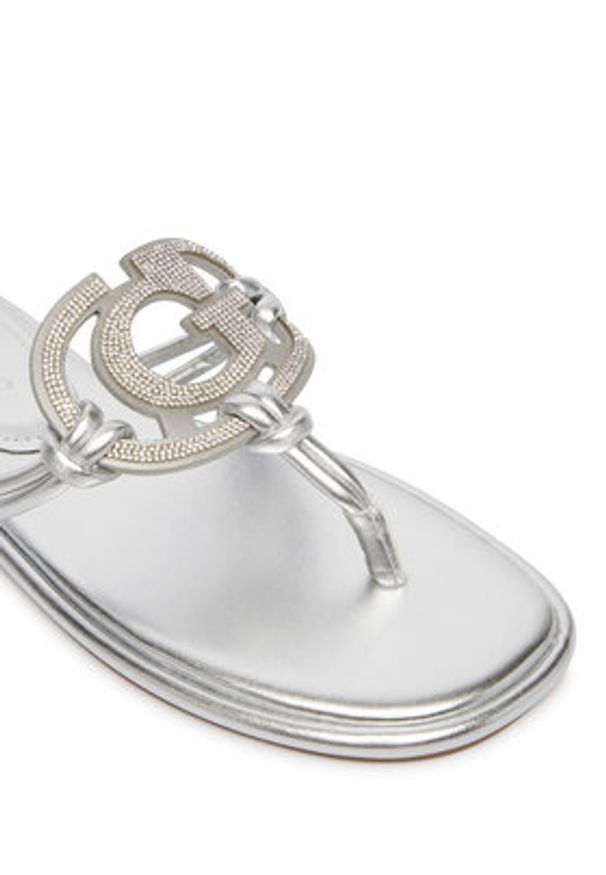 Guess Japonki FLJSM2 SAT21 Srebrny. Kolor: srebrny. Materiał: skóra